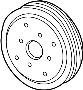 View Engine Water Pump Pulley Full-Sized Product Image