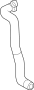 View HVAC Heater Hose. Radiator Coolant Hose.  Full-Sized Product Image 1 of 2