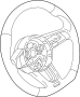 81A419091ADJAH Steering Wheel