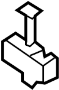 View Evaporative Emissions System Line Bracket Full-Sized Product Image