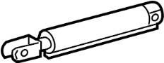 8F0871603 Convertible Top Hydraulic Cylinder Bracket. Convertible Top Strut. Hydraulic cylndr.
