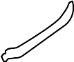 View Quarter Panel Gutter (Rear, Upper) Full-Sized Product Image