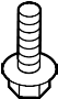 View Bolt. Bracket. Screw. ABS.  Full-Sized Product Image 1 of 2