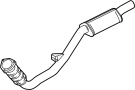 8T0253095 Exhaust Pipe