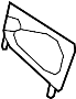 View Radio Speaker Bracket (Rear) Full-Sized Product Image