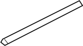 View Interior Quarter Panel Trim Panel Seal. Speaker Seal. Strip.  Full-Sized Product Image 1 of 2