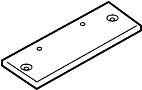 View License. Bracket. Panel. Mount. Plate.  Full-Sized Product Image