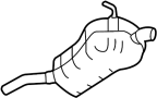 4B3253609G Exhaust Muffler (Rear)