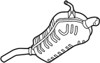 4B0253609AP Exhaust Muffler (Rear)