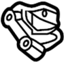 View Bracket. Muffler. (Front, Rear, Upper) Full-Sized Product Image