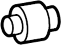 View Suspension Control Arm Bushing (Rear, Lower) Full-Sized Product Image