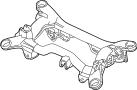 4B0505235AB Suspension Subframe Crossmember (Upper)