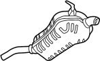 4B0253609EL Exhaust Muffler (Rear)