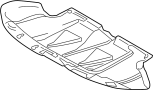 Image of Radiator Support Splash Shield (Front, Lower) image for your 2003 Audi A4 3.0L V6 M/T Quattro  Avant Wagon 