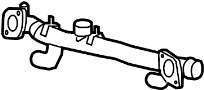View Engine Coolant Crossover Pipe Full-Sized Product Image