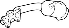 07L253020QX Catalytic Converter with Integrated Exhaust Manifold