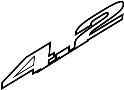 4F0853743D2ZZ Deck Lid Emblem