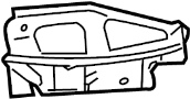 View Bumper Cover Support Rail Bracket Full-Sized Product Image 1 of 1