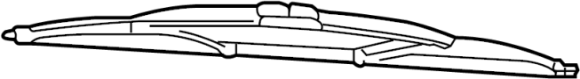 View Back Glass Wiper Blade (Rear) Full-Sized Product Image