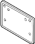 View License Plate Bracket Full-Sized Product Image