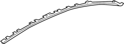 View Instrument Panel Molding (Upper) Full-Sized Product Image 1 of 2