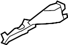 View Instrument Panel Air Duct (Rear, Upper, Lower) Full-Sized Product Image 1 of 3