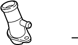 View Engine Coolant Outlet Flange. Engine Coolant Pipe Adapter. UNION.  Full-Sized Product Image 1 of 3