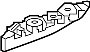 Bumper Guide (Upper). A guide, typically in.