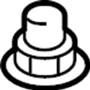 View Nut. Bolt. Battery. (Rear) Full-Sized Product Image