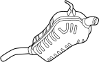 View Exhaust Muffler (Rear) Full-Sized Product Image 1 of 1