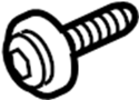 View Screw. Headlight. Grille. Mounting. Repair kit Mount bolt.  Full-Sized Product Image