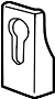 View Door Hinge Reinforcement (Upper) Full-Sized Product Image 1 of 3