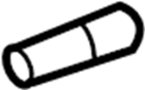 Image of Engine Coolant Overflow Hose image for your 2009 Audi TT 3.2L V6 A/T Quattro  Base Convertible 
