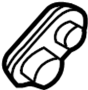 View A/C Refrigerant Line Grommet Full-Sized Product Image 1 of 4