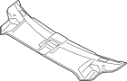 Image of Radiator Support Access Cover (Front, Upper) image for your 2021 Audi A5   