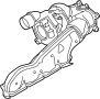 Image of Exhaust manifold. Muffler AND AMPLIFIER; pipe. Turbocharger. A complete turbocharger. image for your 2013 Audi Q5  Premium Plus Sport Utility 