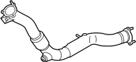 4H0253350L Exhaust Intermediate Pipe. (Front)