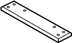 Image of Floor Pan Crossmember (Front, Rear). Supporting sheetmetal. image for your 2012 Audi S4 3.0L V6 M/T  