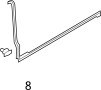 View Door Seal Clip (Rear, Lower) Full-Sized Product Image