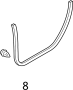 View Door Seal Clip (Rear, Lower) Full-Sized Product Image