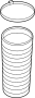 Image of Suspension Shock Absorber Bellows. A pleated and flexible. image for your 2021 Audi Q7   