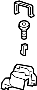 View Door Mirror Hardware Kit Full-Sized Product Image