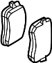 View Disc Brake Pad Set (Rear) Full-Sized Product Image