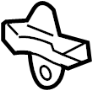 View Hood Latch Striker Plate Bracket Full-Sized Product Image 1 of 2
