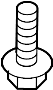 View Bolt. Stabilizer. Bracket. (Front, Lower) Full-Sized Product Image