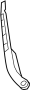 View Windshield Wiper Arm Full-Sized Product Image