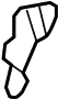 View Quarter Panel Trim Panel Bracket (Front, Upper) Full-Sized Product Image 1 of 2