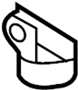 View CLAMPING BRACKET. CLIP. Drain hose clamp.  Full-Sized Product Image