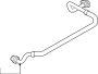 View Oil cooler pipe. OIL HOSE.  Full-Sized Product Image 1 of 1
