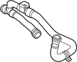 Secondary Air Injection Pump Hose. 4.2 LITER A.I.R.